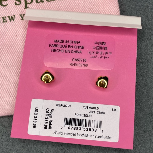 Kate Spade Heart Earrings - Picture 5 of 6